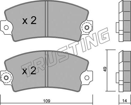 FTE BL2250A1 - Гальмівні колодки, дискові гальма autozip.com.ua