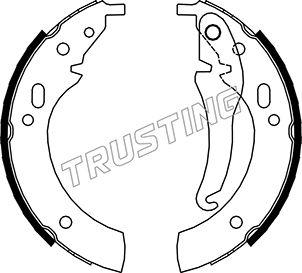 Trusting 019.016 - Комплект гальм, барабанний механізм autozip.com.ua
