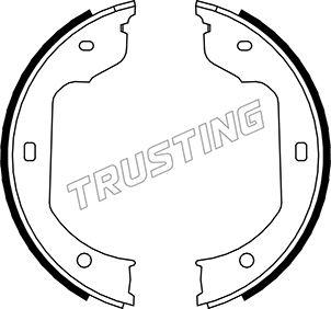 Trusting 019.029 - Комплект гальм, ручник, парковка autozip.com.ua