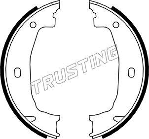 Trusting 019.028 - Комплект гальм, ручник, парковка autozip.com.ua