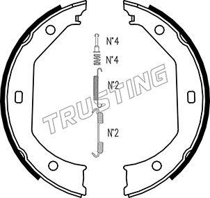 Trusting 019.027K - Комплект гальм, ручник, парковка autozip.com.ua