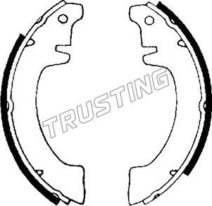 Trusting 088.187 - Комплект гальм, барабанний механізм autozip.com.ua