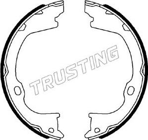 Trusting 088.243 - Комплект гальм, ручник, парковка autozip.com.ua