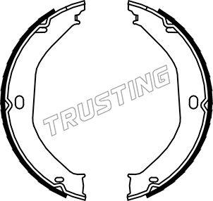 Trusting 088.235 - Комплект гальм, ручник, парковка autozip.com.ua