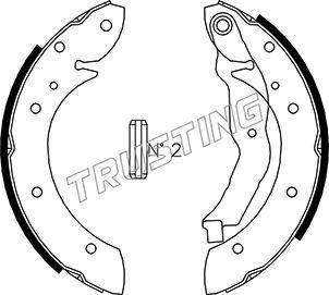 Trusting 088.223 - Комплект гальм, барабанний механізм autozip.com.ua