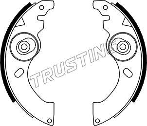 Trusting 034.002 - Комплект гальм, барабанний механізм autozip.com.ua