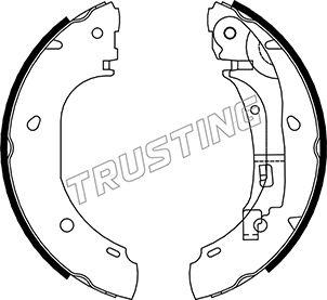 Trusting 034.106 - Комплект гальм, барабанний механізм autozip.com.ua