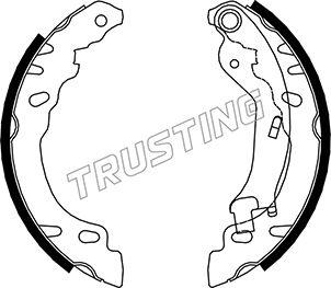 Trusting 034.114 - Комплект гальм, барабанний механізм autozip.com.ua