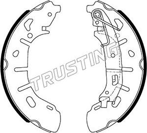 Trusting 034.124 - Комплект гальм, барабанний механізм autozip.com.ua