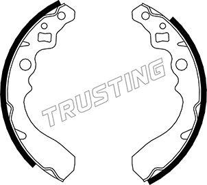 Trusting 026.340 - Комплект гальм, барабанний механізм autozip.com.ua
