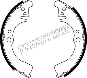 Trusting 026.343 - Комплект гальм, барабанний механізм autozip.com.ua