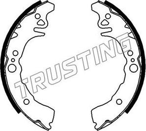 Trusting 026.347 - Комплект гальм, барабанний механізм autozip.com.ua