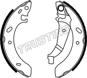 Trusting 023.005 - Комплект гальм, барабанний механізм autozip.com.ua