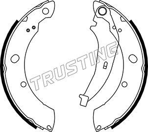 Trusting 023.008 - Комплект гальм, барабанний механізм autozip.com.ua