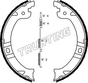 Trusting 023.002K - Комплект гальм, ручник, парковка autozip.com.ua