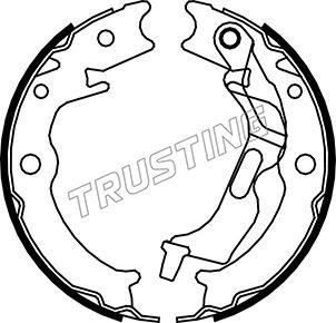 Trusting 027.007 - Комплект гальм, ручник, парковка autozip.com.ua