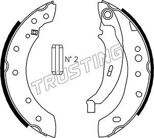 Trusting 079.195 - Комплект гальм, барабанний механізм autozip.com.ua