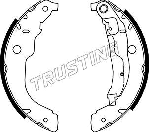 Trusting 079.196 - Комплект гальм, барабанний механізм autozip.com.ua