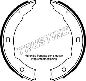 Trusting 079.193 - Комплект гальм, ручник, парковка autozip.com.ua