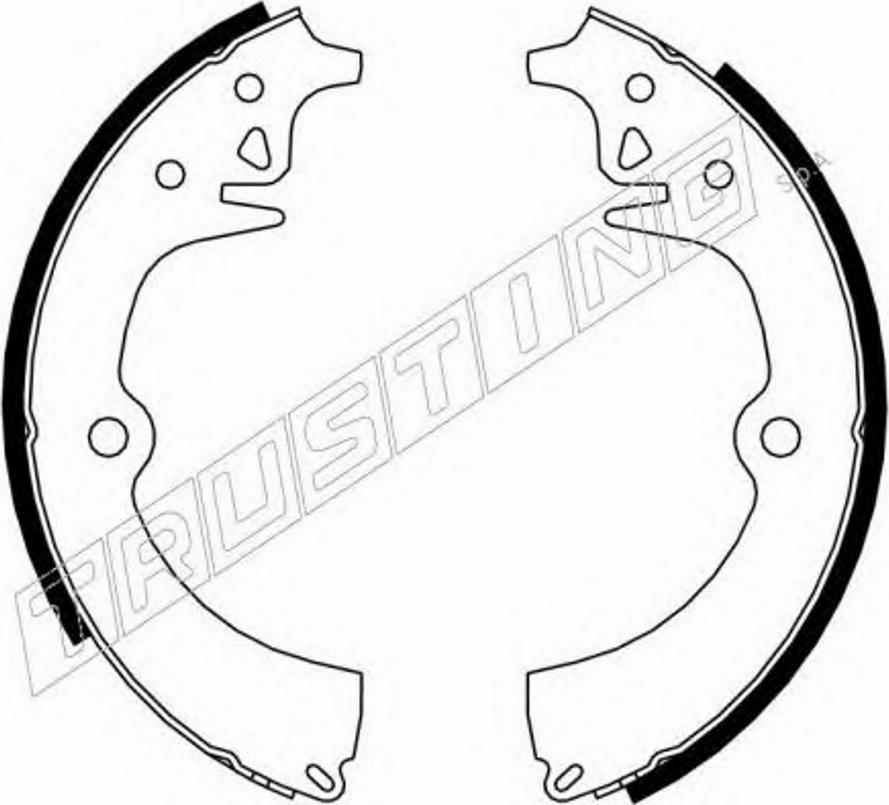 Trusting 079166 - Комплект гальм, барабанний механізм autozip.com.ua