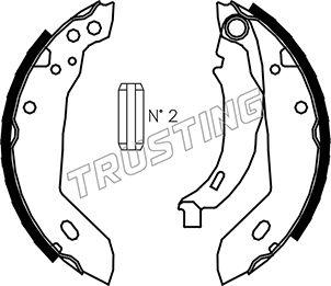 Trusting 079.185 - Комплект гальм, барабанний механізм autozip.com.ua