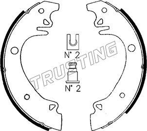 Trusting 079.178 - Комплект гальм, барабанний механізм autozip.com.ua