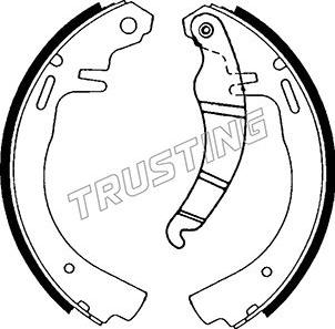 Trusting 073.149 - Комплект гальм, барабанний механізм autozip.com.ua