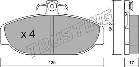 Kawe 0176 10 - Гальмівні колодки, дискові гальма autozip.com.ua