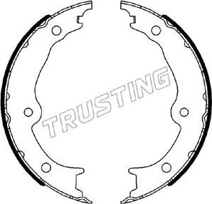 Trusting 115.342 - Комплект гальм, ручник, парковка autozip.com.ua