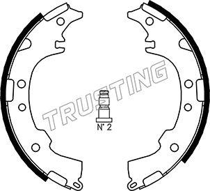 Trusting 115.304 - Комплект гальм, барабанний механізм autozip.com.ua