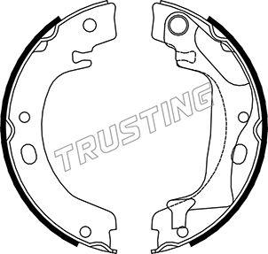 Trusting 115.318 - Комплект гальм, ручник, парковка autozip.com.ua