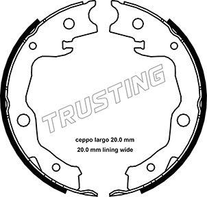 Trusting 115.322 - Комплект гальм, ручник, парковка autozip.com.ua