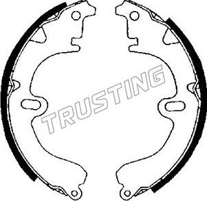 Trusting 115.271 - Комплект гальм, барабанний механізм autozip.com.ua