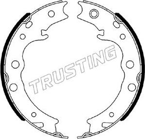 Trusting 110.344 - Комплект гальм, ручник, парковка autozip.com.ua