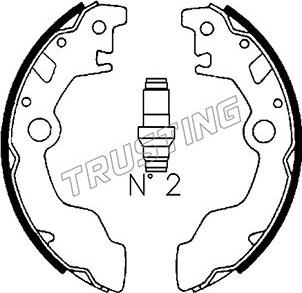 Trusting 110.330 - Комплект гальм, барабанний механізм autozip.com.ua