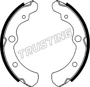 Trusting 110.328 - Комплект гальм, барабанний механізм autozip.com.ua
