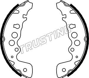 Trusting 111.243 - Комплект гальм, барабанний механізм autozip.com.ua