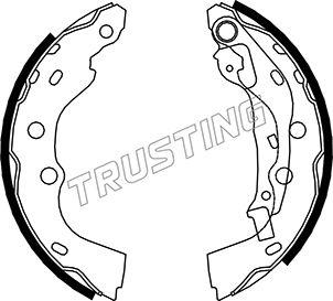Trusting 111.250 - Комплект гальм, барабанний механізм autozip.com.ua