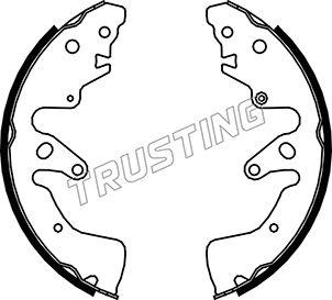 Trusting 111.251 - Комплект гальм, барабанний механізм autozip.com.ua