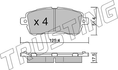 HELLA PAGID 355031721 - Гальмівні колодки, дискові гальма autozip.com.ua