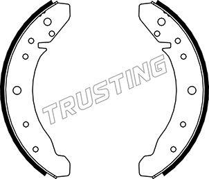 Trusting 124.242 - Комплект гальм, барабанний механізм autozip.com.ua