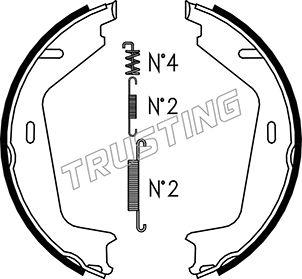 Trusting 127.273K - Комплект гальм, ручник, парковка autozip.com.ua