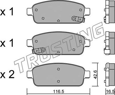 OEMparts 90297401 - Гальмівні колодки, дискові гальма autozip.com.ua