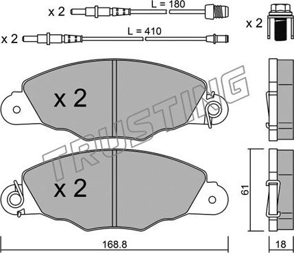 Remsa 0659.14 - Гальмівні колодки, дискові гальма autozip.com.ua