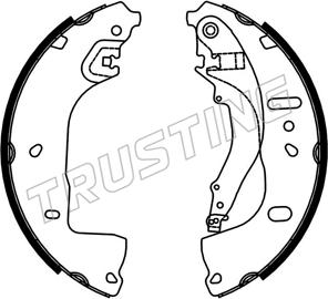 Trusting 253.764 - Комплект гальм, барабанний механізм autozip.com.ua