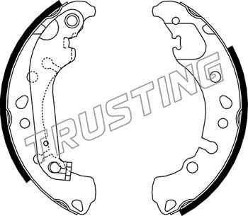 Trusting 253.721 - Комплект гальм, барабанний механізм autozip.com.ua
