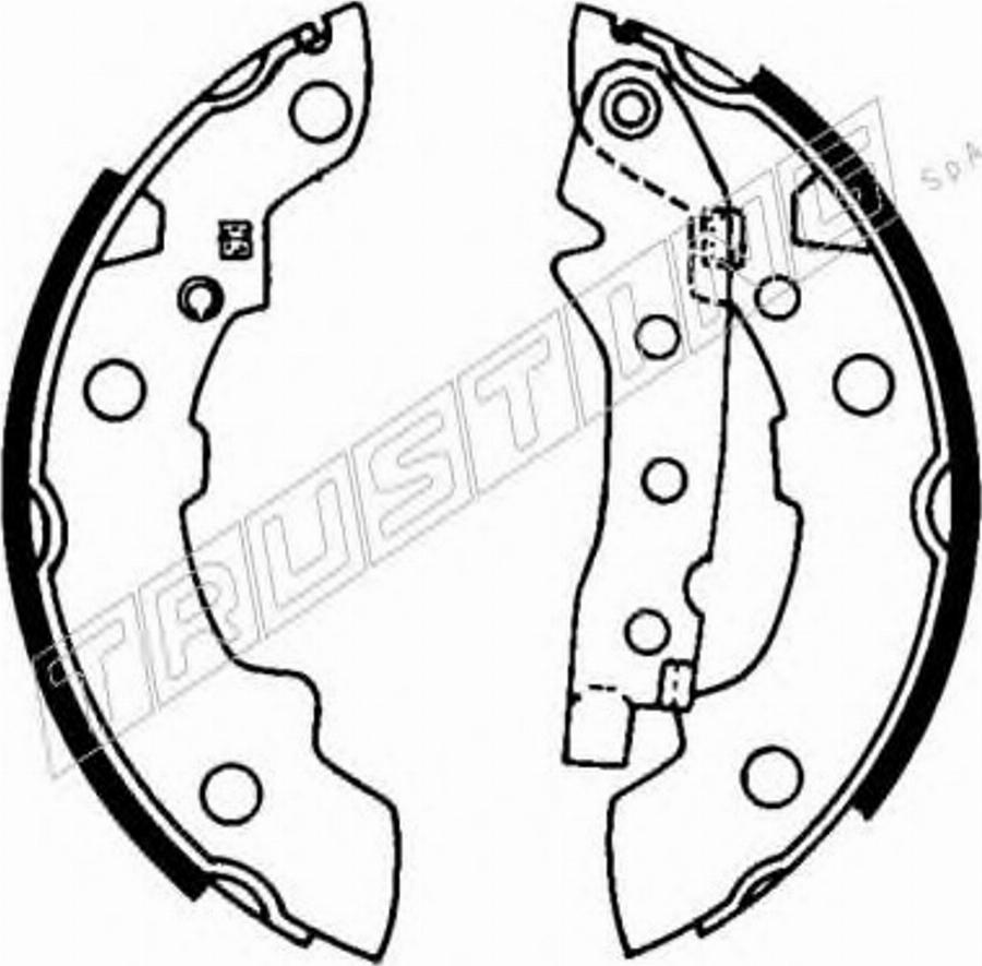 Trusting 7049 - Комплект гальм, барабанний механізм autozip.com.ua