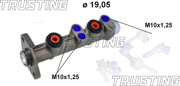 Trusting PF014K - Головний гальмівний циліндр autozip.com.ua