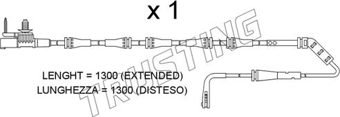 Trusting SU.400 - Сигналізатор, знос гальмівних колодок autozip.com.ua