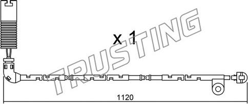 Trusting SU.156 - Сигналізатор, знос гальмівних колодок autozip.com.ua